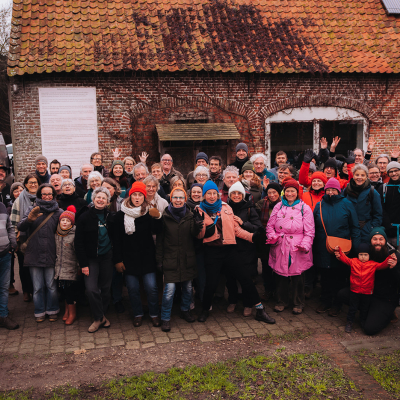 Landgenoten op de eindejaarsbijeenkomst in het Reigershof. 