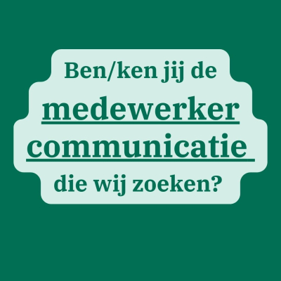 vacature communicatiemedewerker